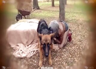 Zoo-addicted teen is throating a bowwow rod