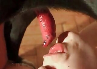 Doggie giving a teen some creampie