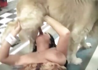 Chesty queen of free beastiality videos is here