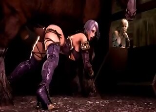 Fantastic bestiality animation with taboo action