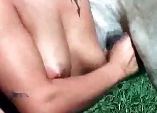 Incredible masturbation featuring a beast